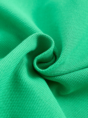 Ribbed Collar Polo