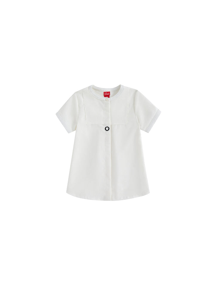 Front Embroidered Short Shirt