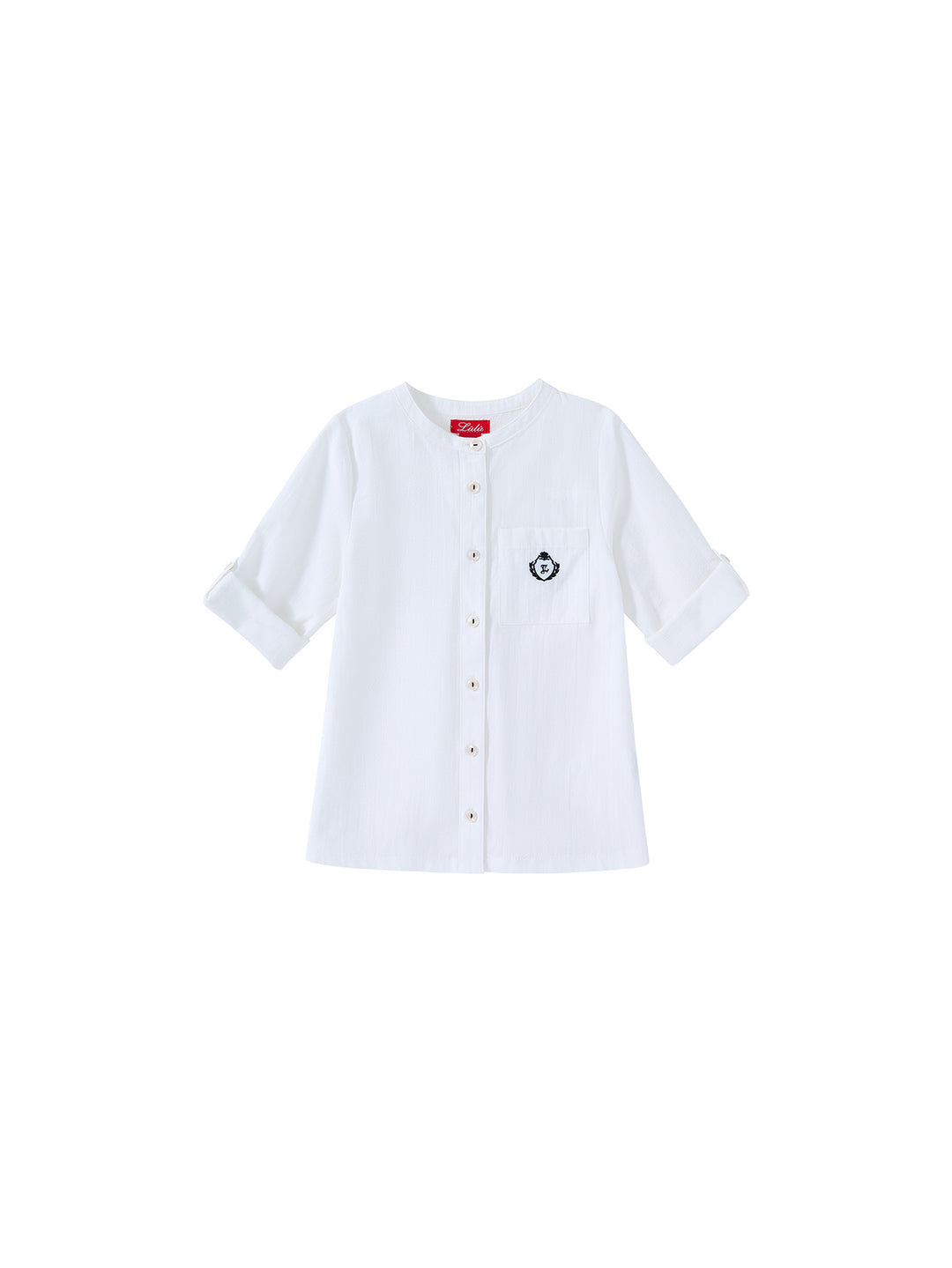 Embroidery Long Sleeve Shirt 3/3X
