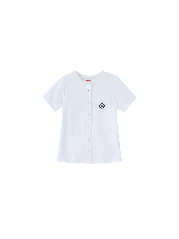 Embroidery Pocket Shirt