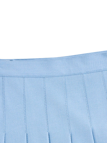 Pleated Skirt - Lt. Blue