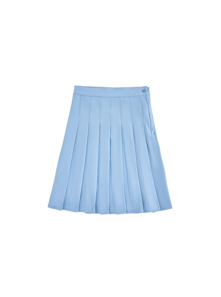 Pleated Skirt - Lt. Blue