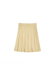 Pleated Skirt - Pale Yellow
