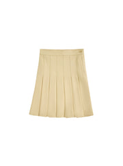 Pleated Skirt - Pale Yellow