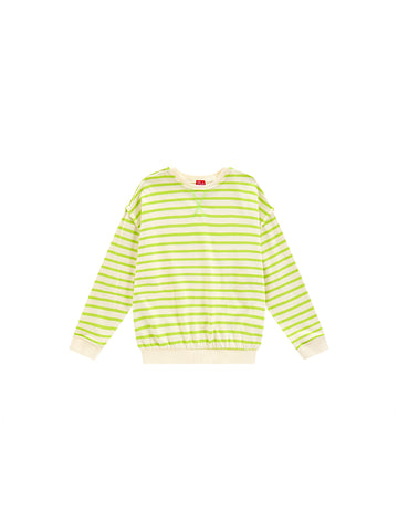 Classic Stripe Top - Lime/White