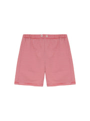 Boy Seersucker Stripe Swim Set - Red Stripe