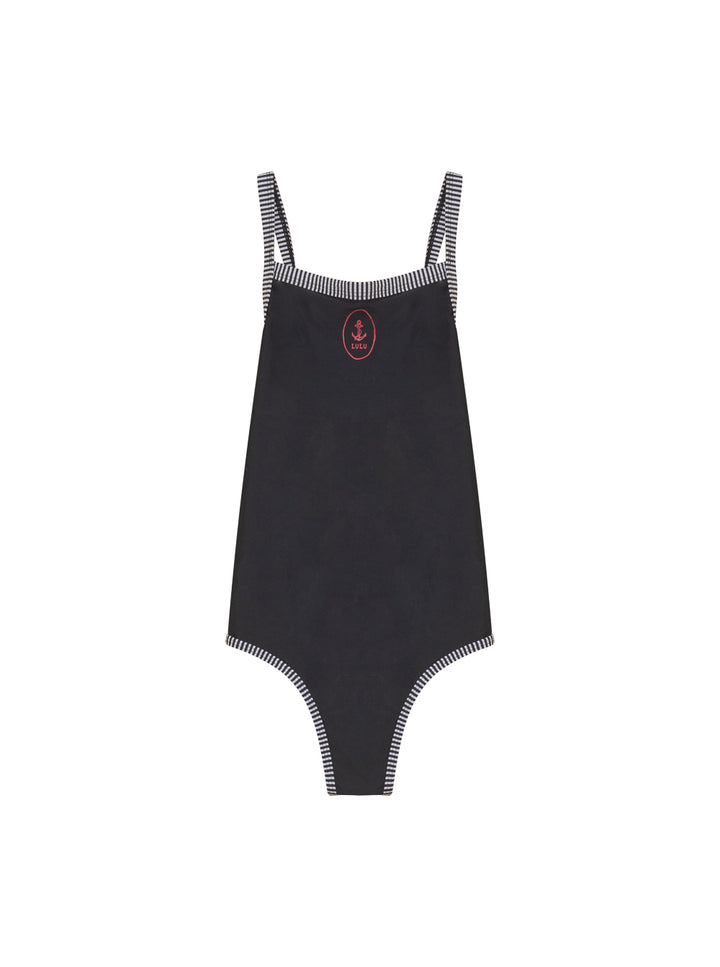 Seersucker Stripe Print Swimsuit