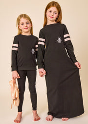 Silk Ribbon Nightgown - Black