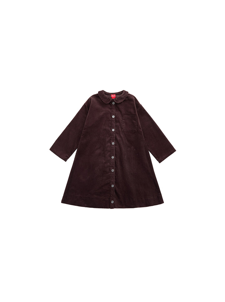 Corduroy Dress - Brown