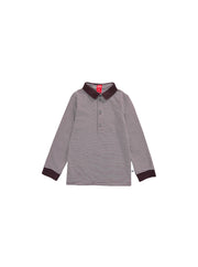 Striped Polo - Brown