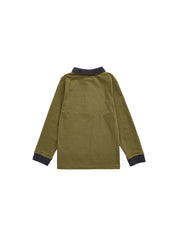 Striped Polo - Green