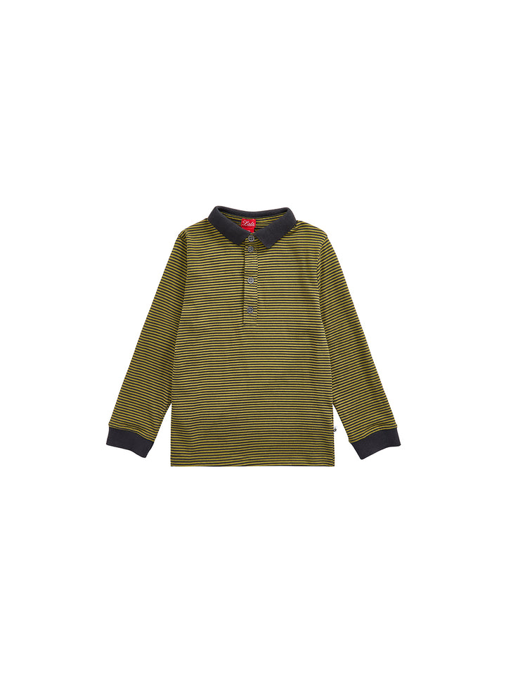 Striped Polo - Green
