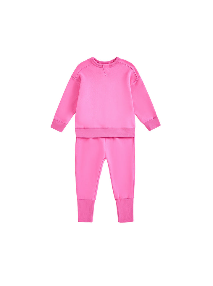 Baby French Terry Set - Hot Pink