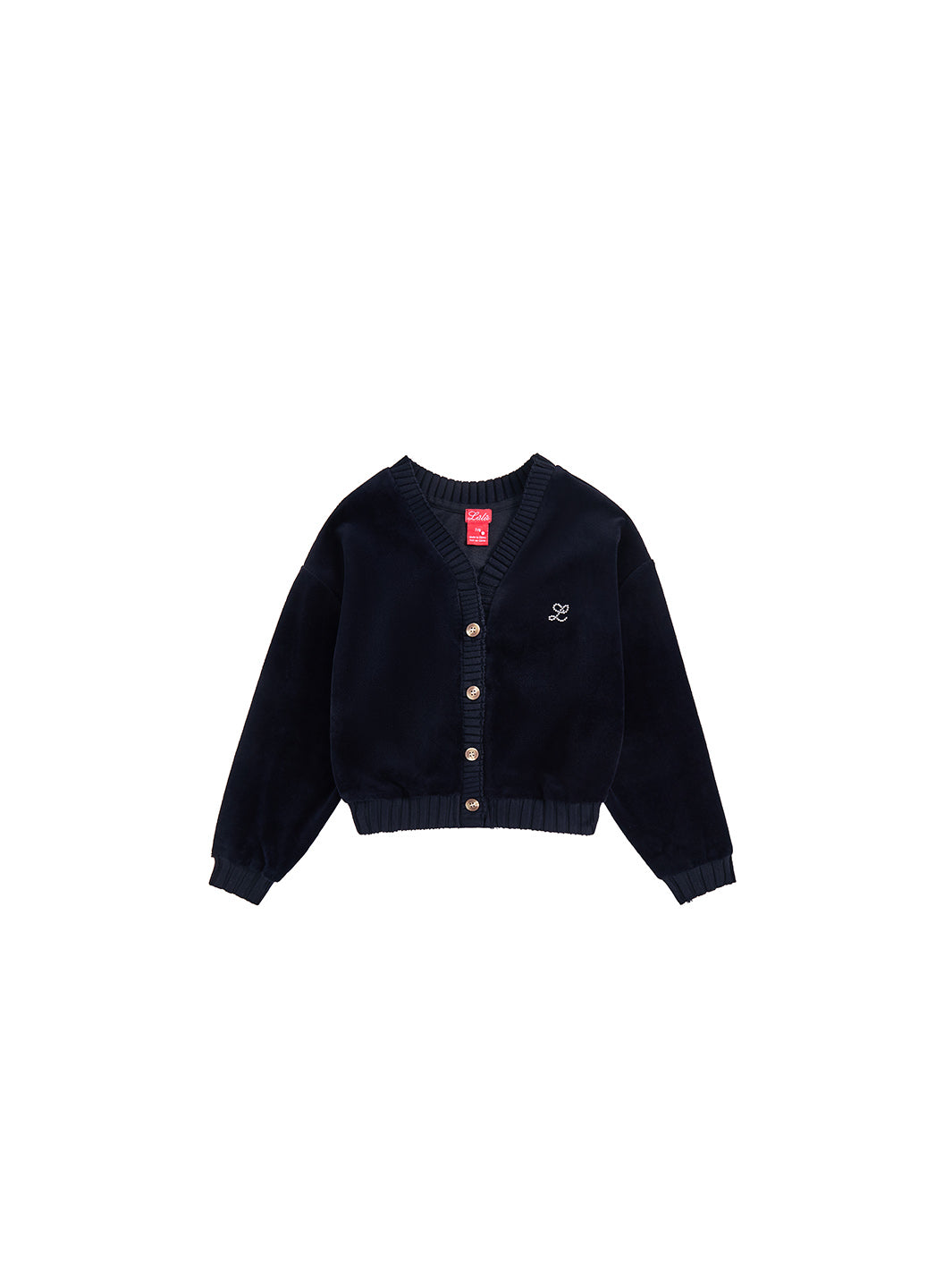 Cardigan Velour Crop Top