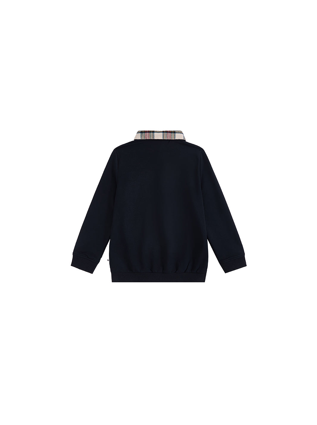 Plaid Collar Polo