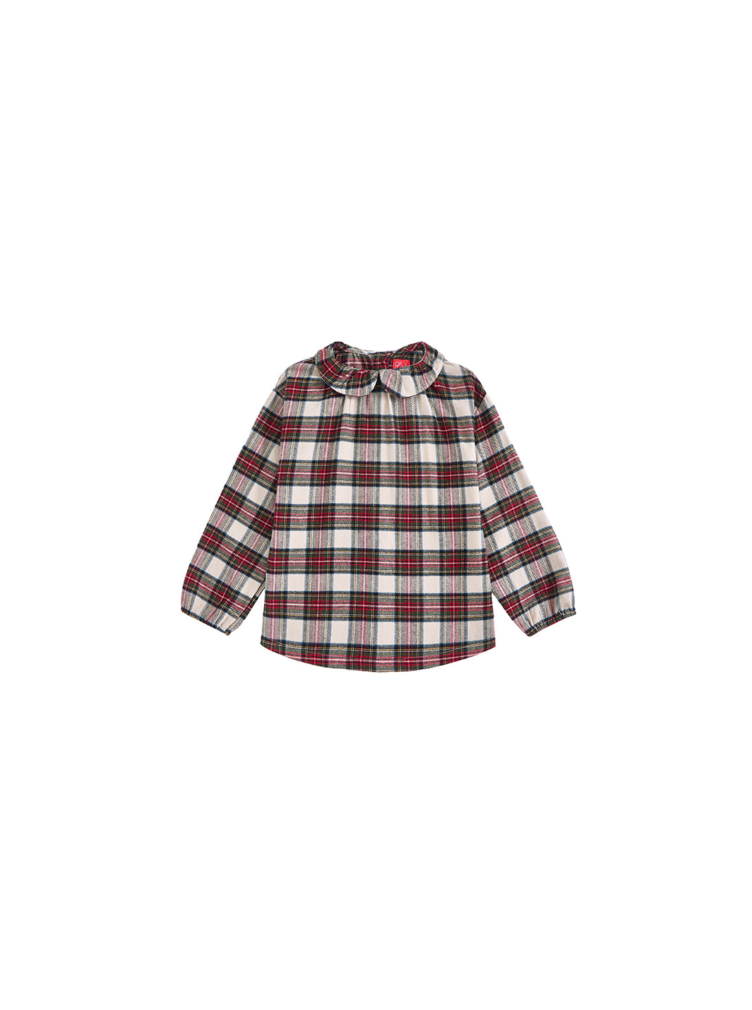 Plaid Gathered Shirt