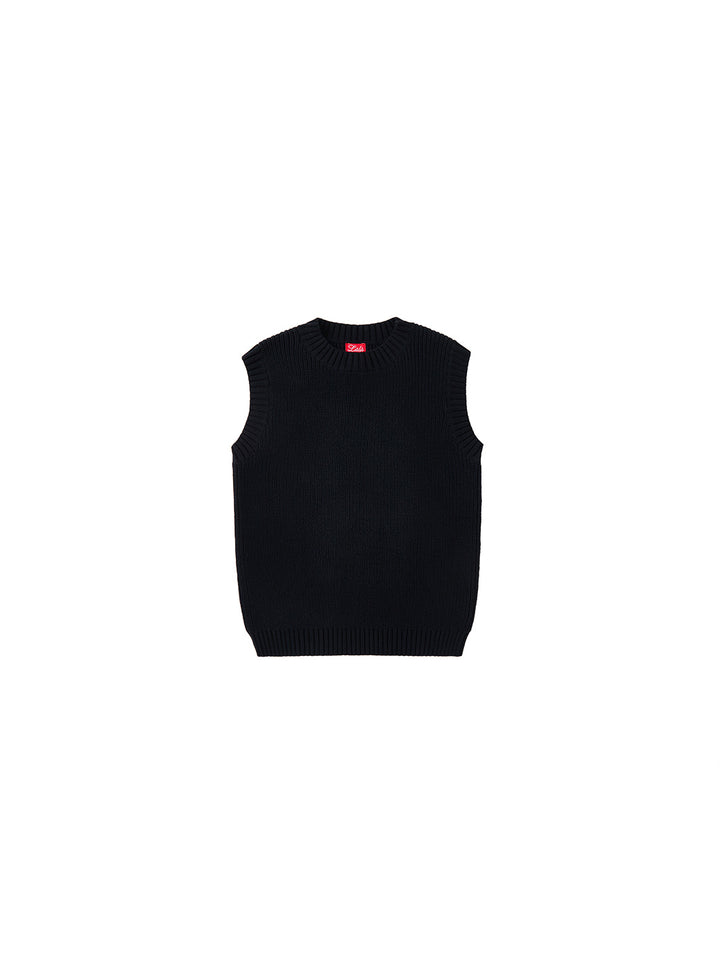 Solid Knit Vest
