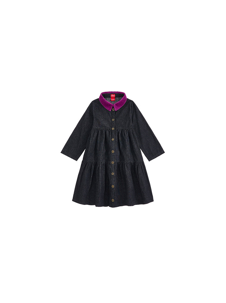 Denim Collar Dress