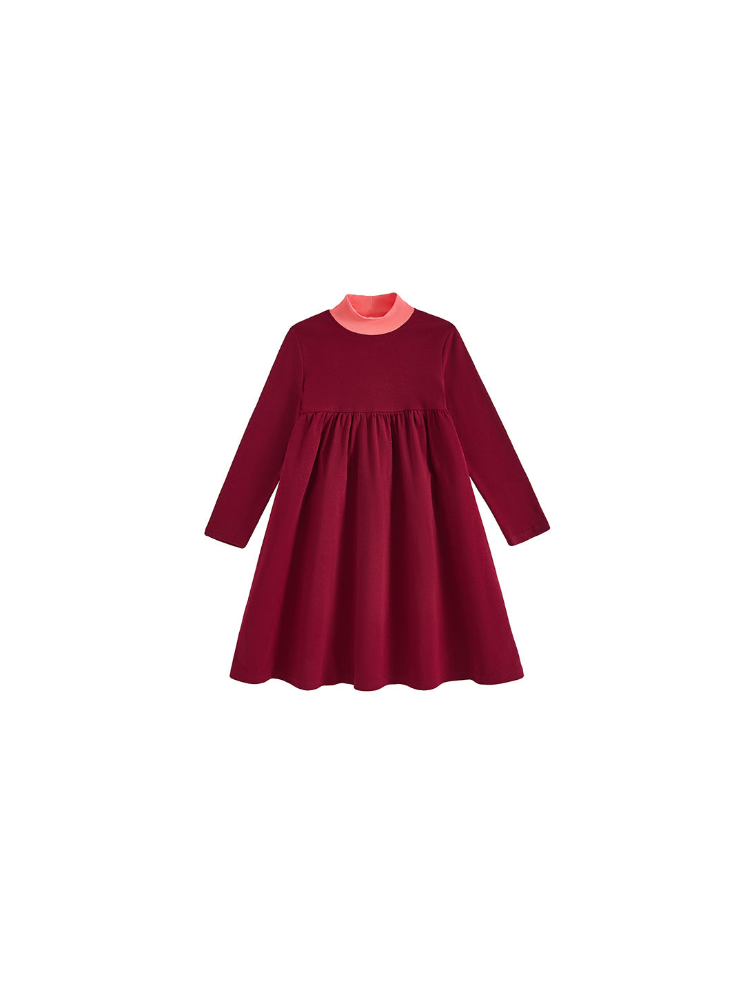 Contrast Mock Neck Dress 6 Contrast Mock Neck Dress 6