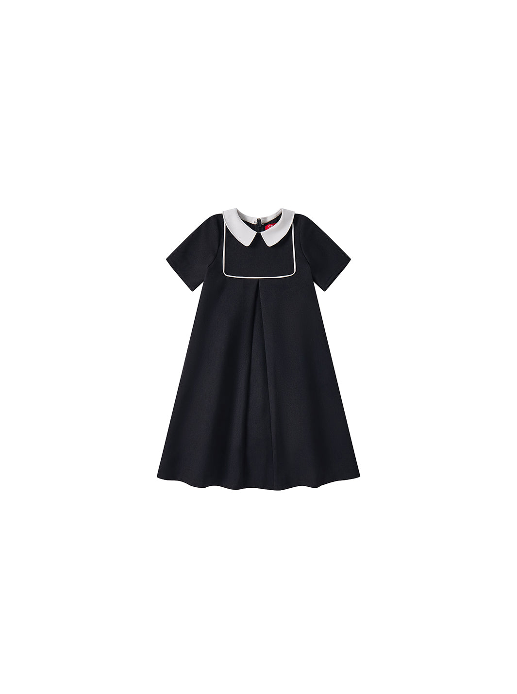 Collar Center Pleat Dress