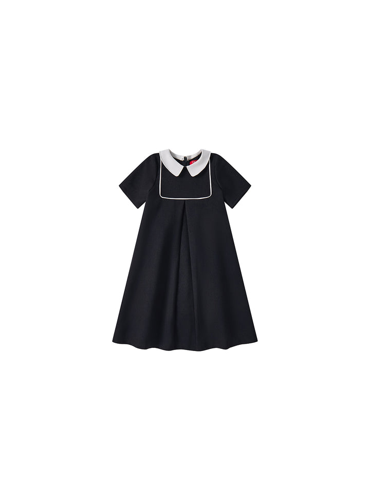 Collar Center Pleat Dress