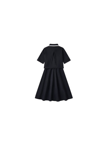 Collar Shirt / Skirt Set