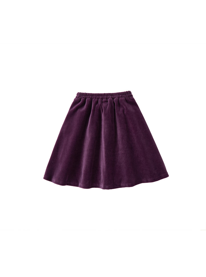 Velour A-line Skirt