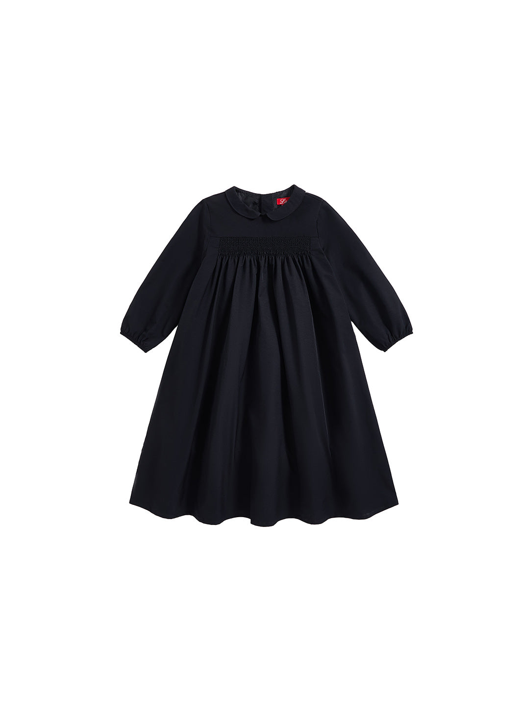 Smocked Dress - Black