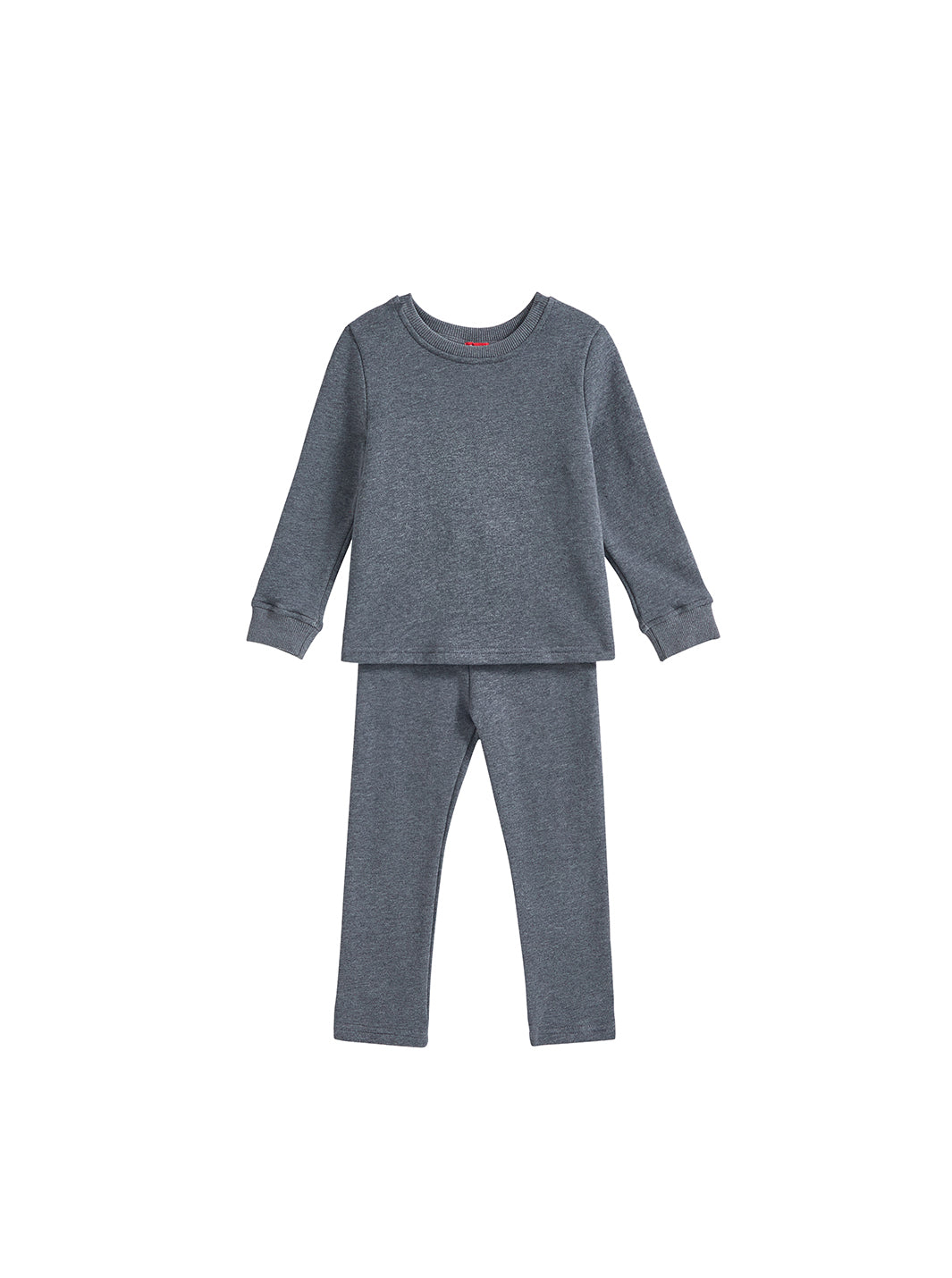 Baby French Terry Solid Set - Charcoal