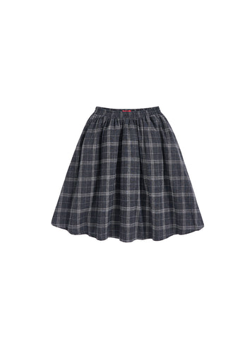Grey Plaid Skirt