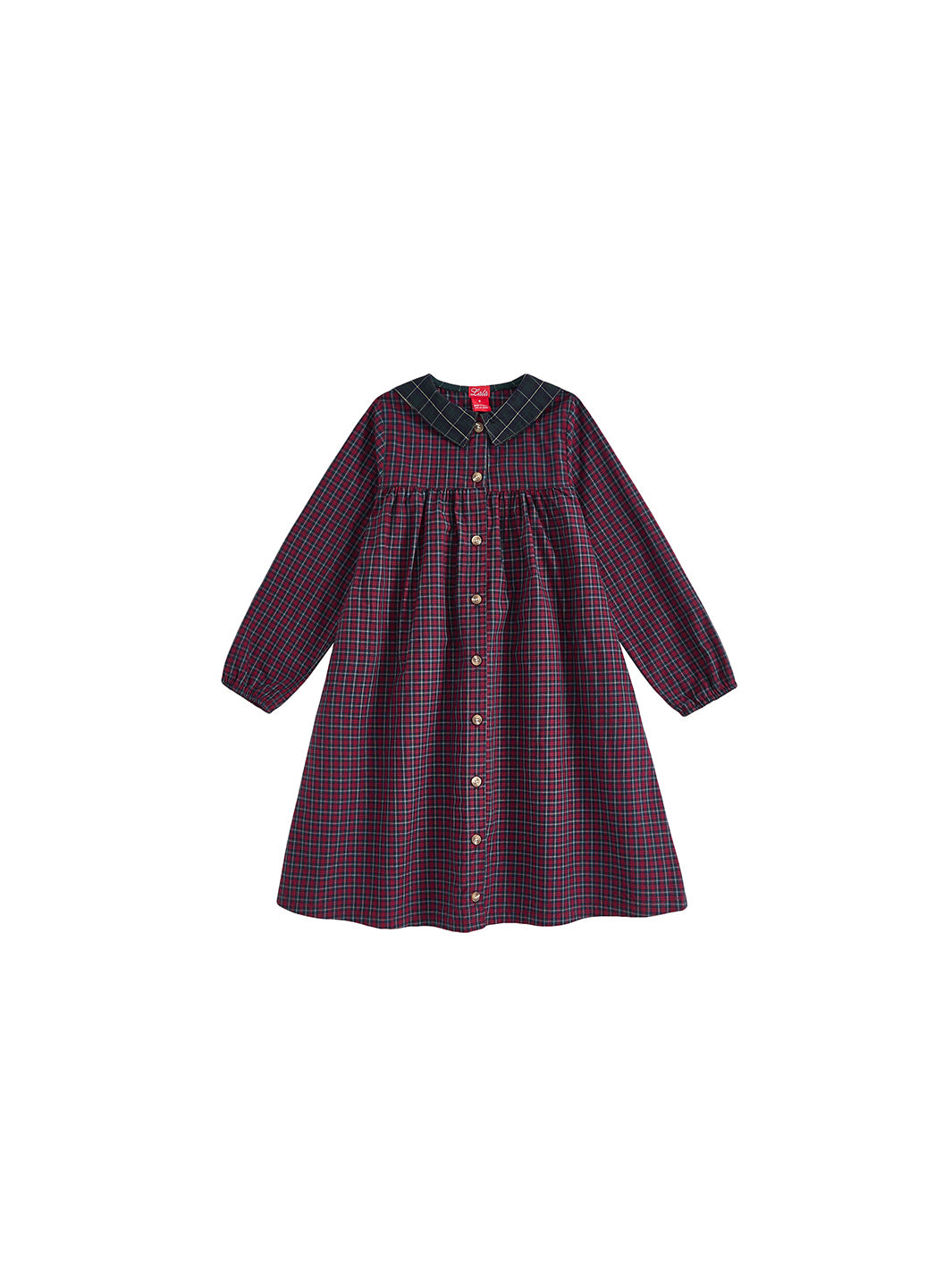 Plaid Sailor Collar Dress