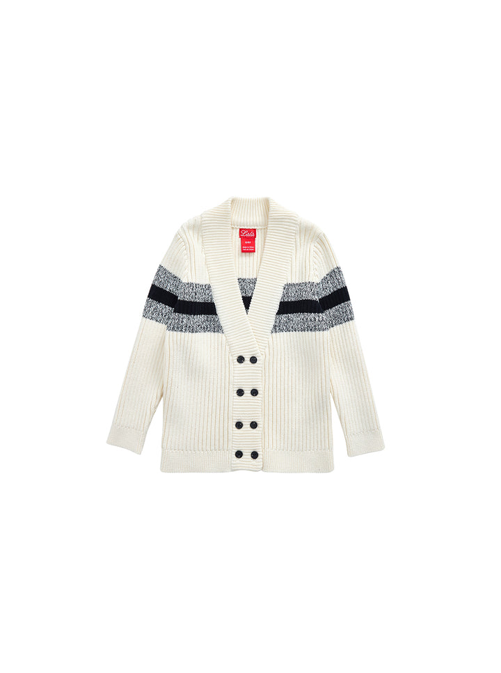 Wide Stripe Cardigan