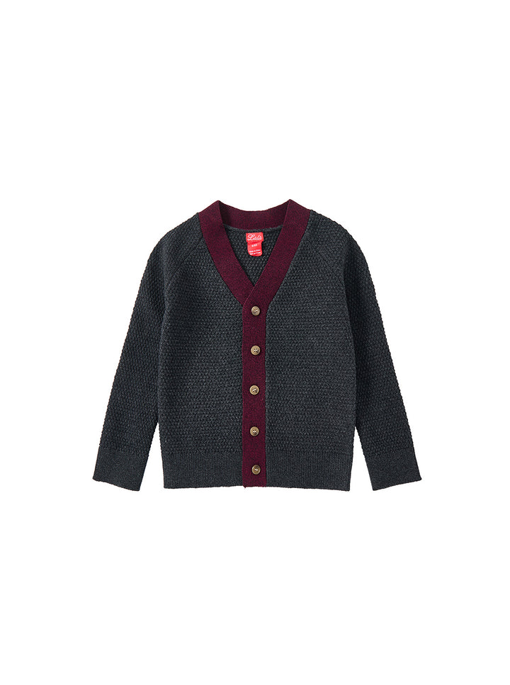 Cardigan Bubble Knit Sweater