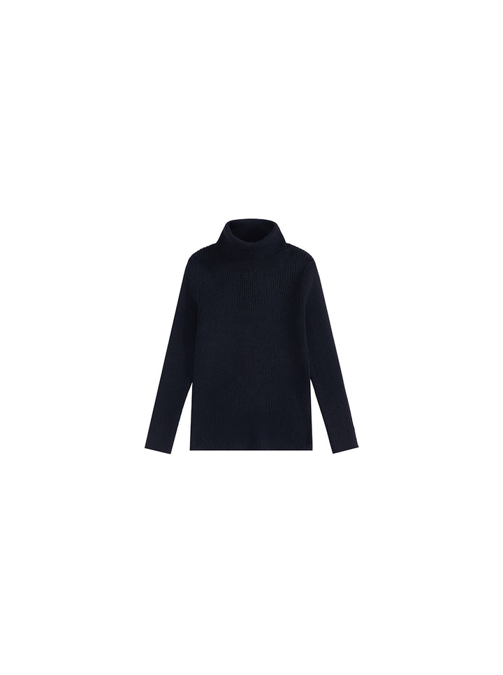 Basic Turtleneck Sweater - Black