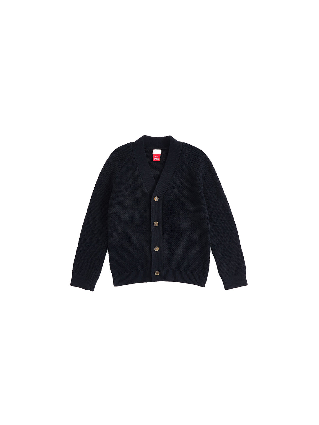 Crochet Knit Cardigan - Black