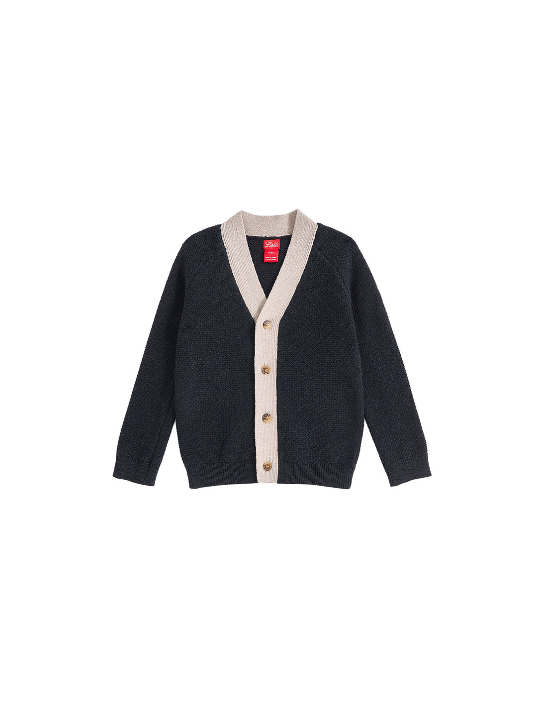 Crochet Knit Cardigan - Charcoal