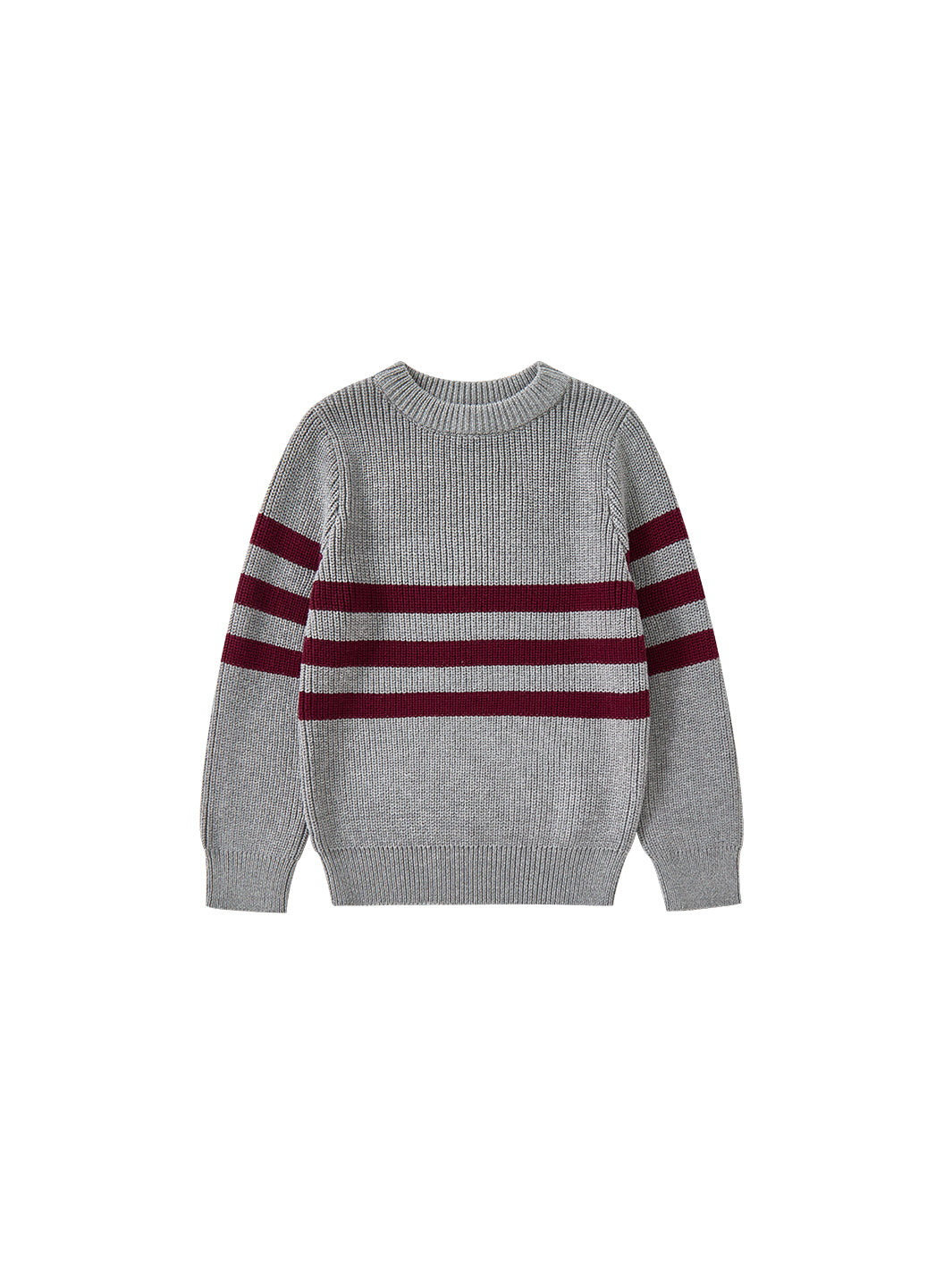 Striped Sweater - Ash Grey