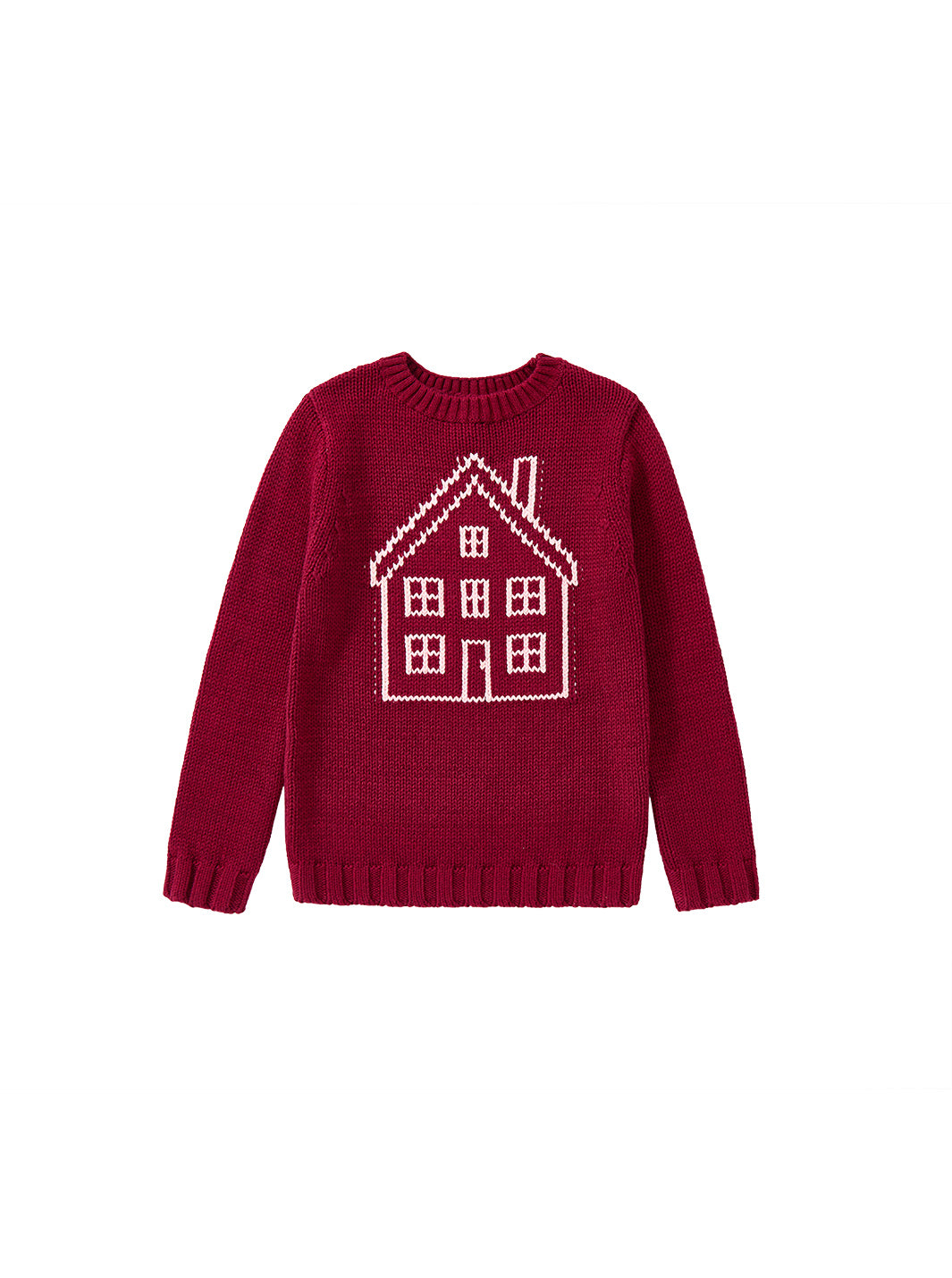 Big House Sweater - Burnt Red Mix