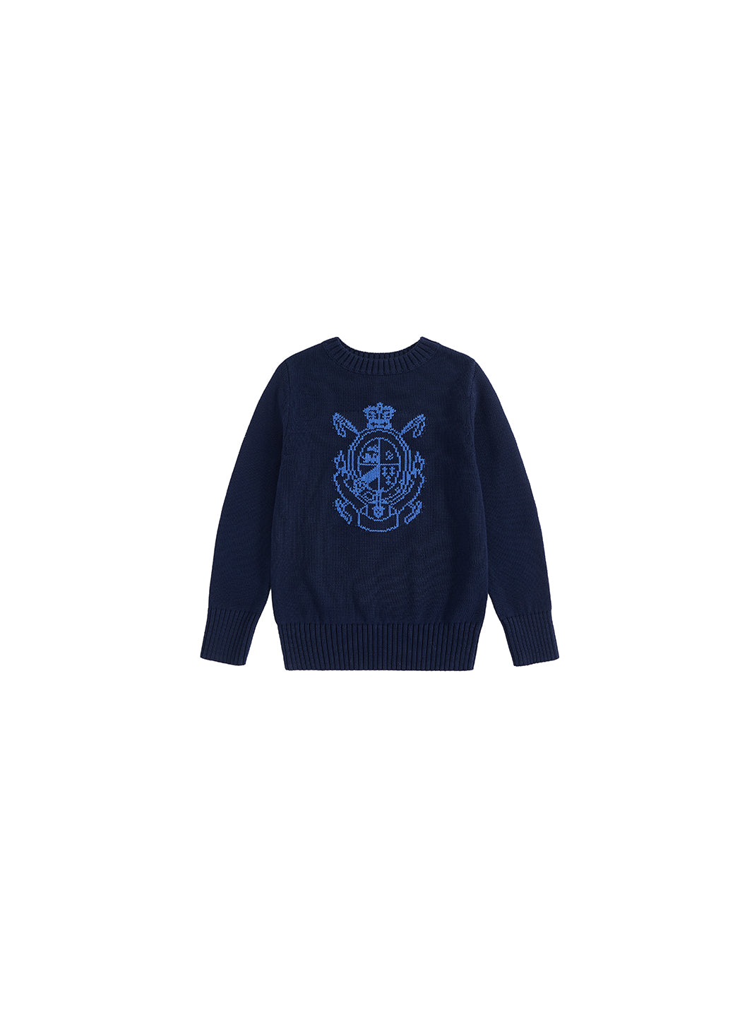 Emblem Sweater - Dk. Navy/Royal Blue