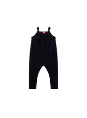 Velour Overall Robe - Black