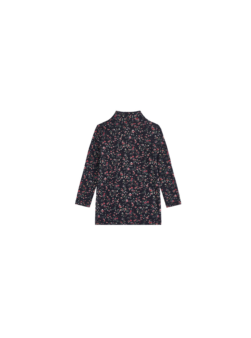 Floral Mock Neck T-shirt