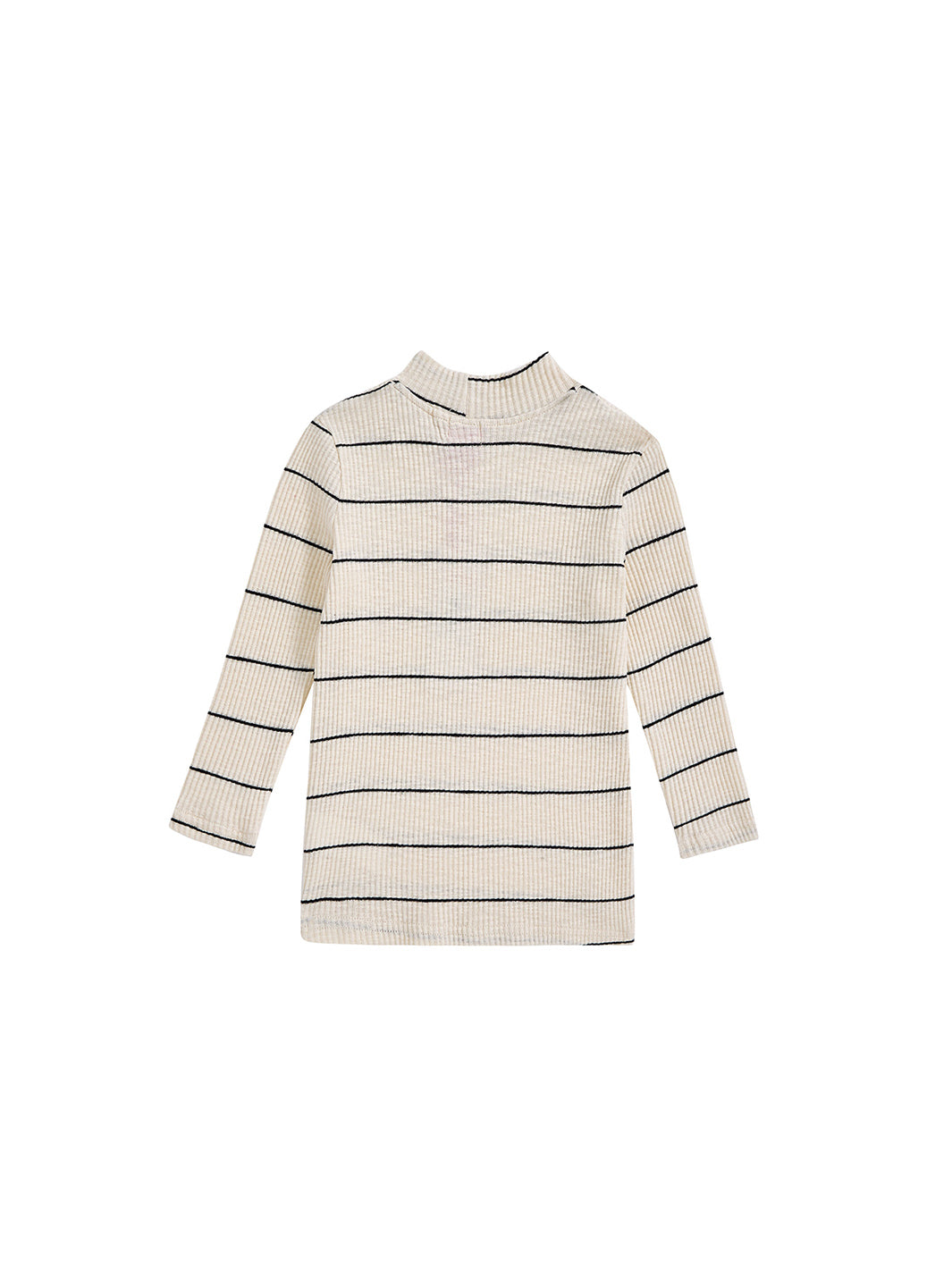Striped Mock Neck T-shirt - Black/White – Lulu Kids Clothing