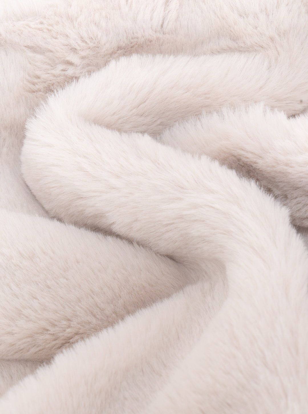 Fur Bomber Coat - Dk. Beige