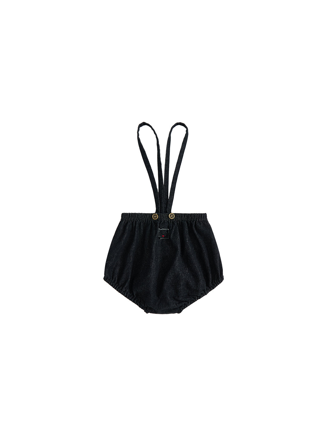 Denim Romper - Black
