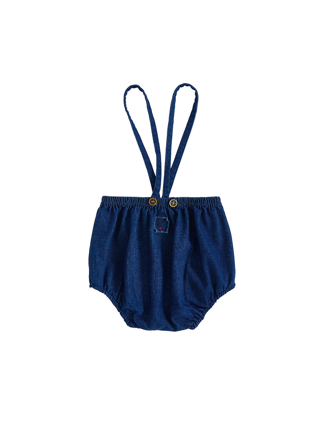 Denim Romper - Navy