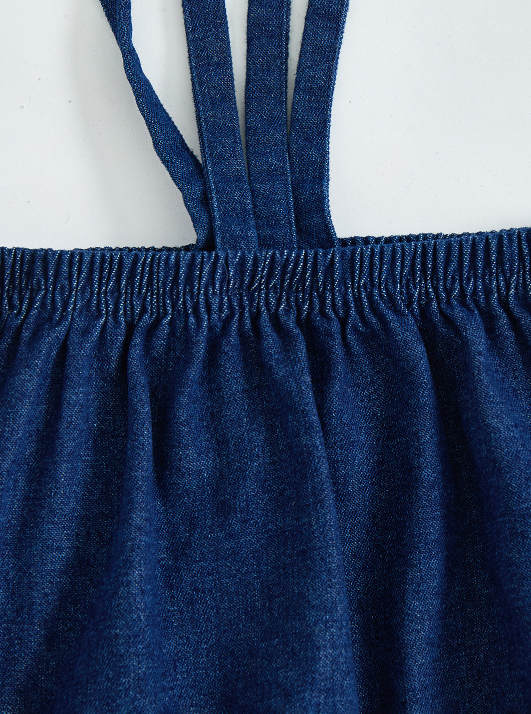 Denim Romper - Navy
