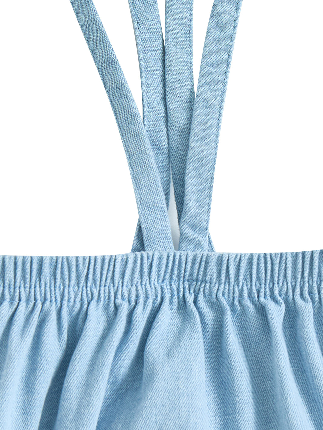 Denim Romper - Pale Blue