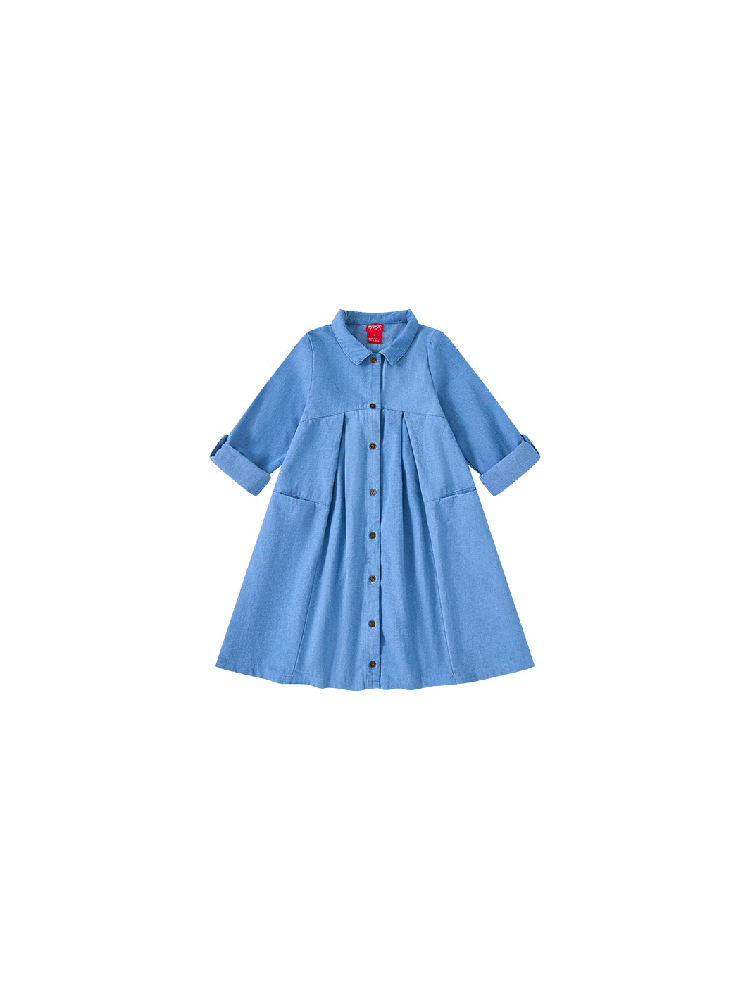Denim Pleat Dress