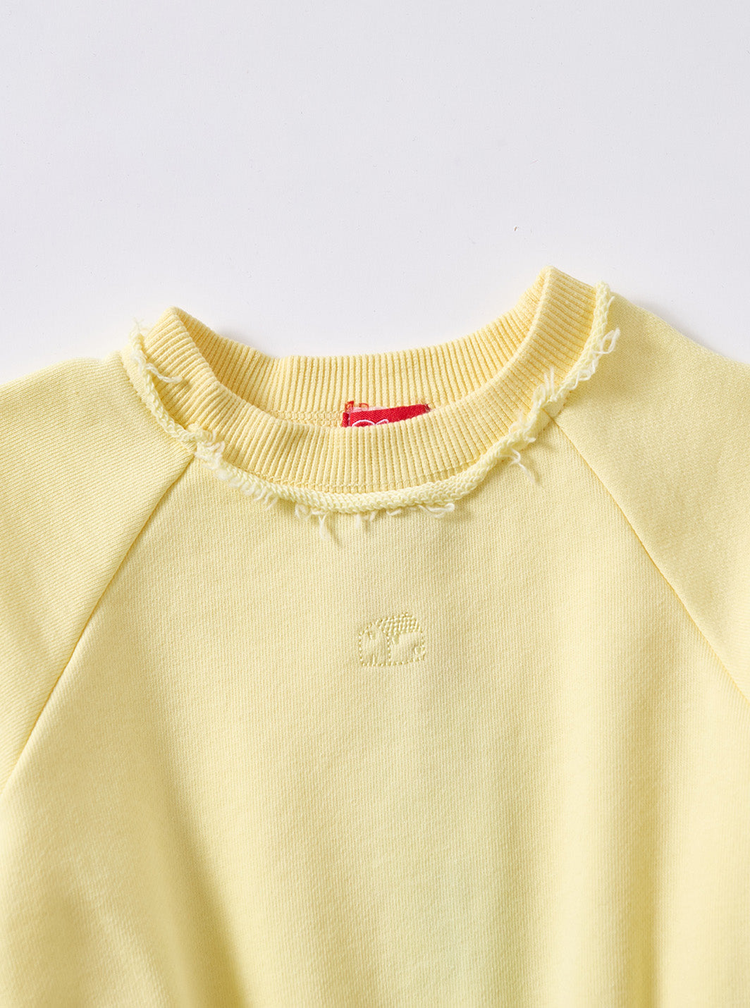 French Terry Short Sleeve Dress - Yellow