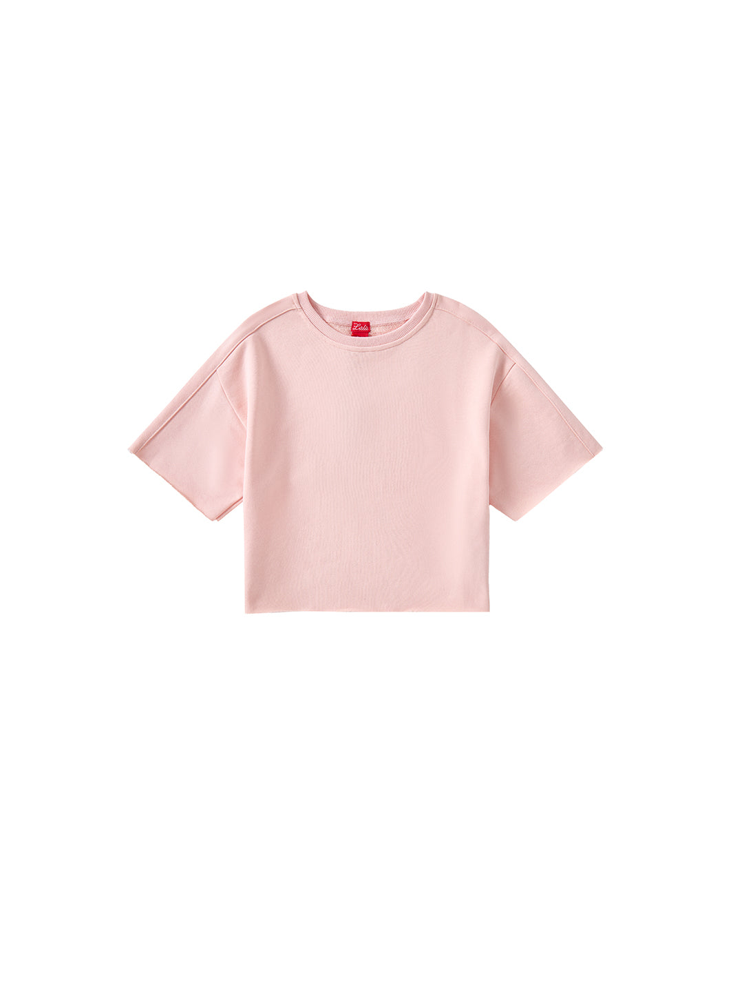 Rolled Edge T-Shirt - Peach